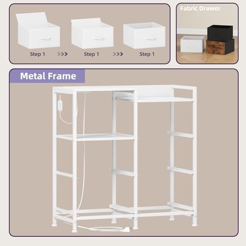 Somdot Wide Bedroom Nightstand - Image 7