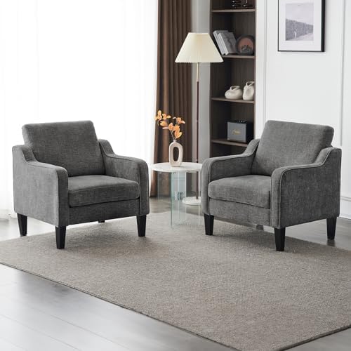 VINGLI Accent Chairs Set of 2, Modern Traditional Armchair - Image 2