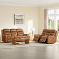 Watson & Whitely Genuine Leather Power Reclining Sofa & Loveseat Set by WatsonWhitely