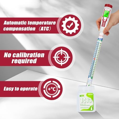EC PPM Meter Hydroponic Nutrient Meter 14in Long Probe - Image 5