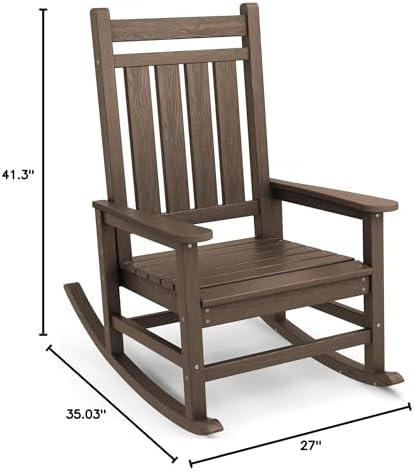 SERWALL HDPE Rocking Chair, Oversized Rocking Chair - Image 3