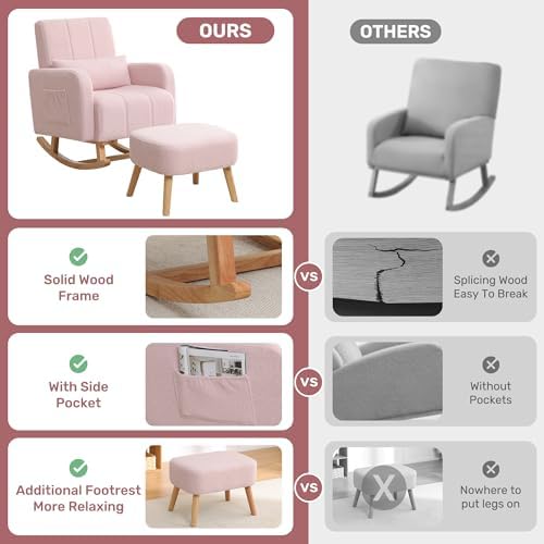 HCHAIRH Rocking Nursing Chair - Image 4