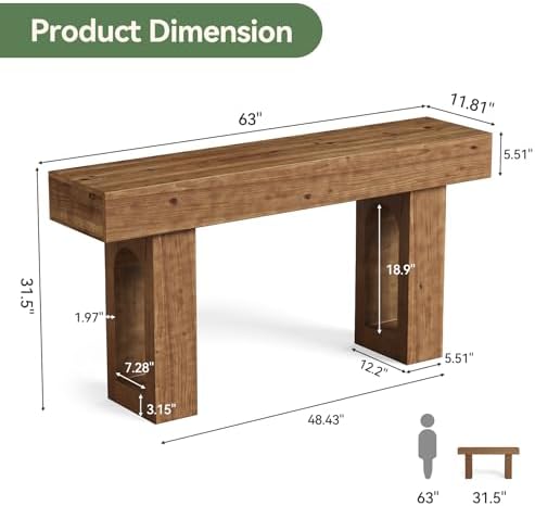 Solid Wood Console Table - Image 2