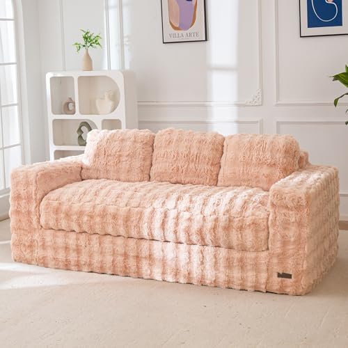 MAXYOYO Loveseat Sofa Couch, Upholstered Bean Bag Chair Cloud Seat by MAXYOYO