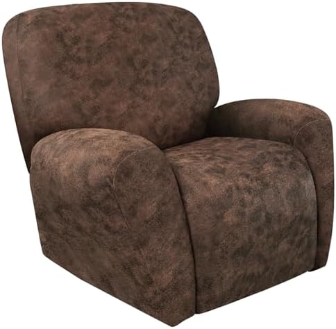 ANARACHON Leather Look Recliner Chair Covers Stay in Place 4-Piece Recliner by ANARACHON