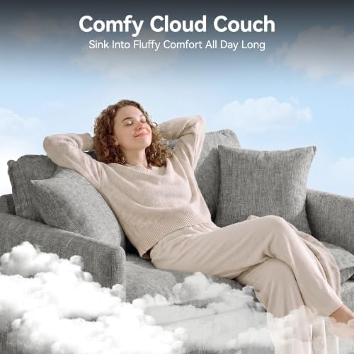 72'' Cloud 3 Seater Couch, Cloud Sofa - Image 4