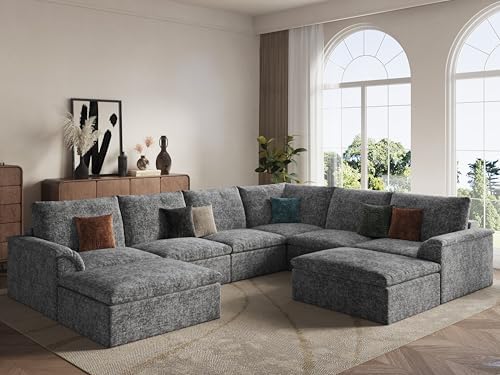 EASE MOOSE 8-Seater Oversized Boneless Sectional Couches - Image 3