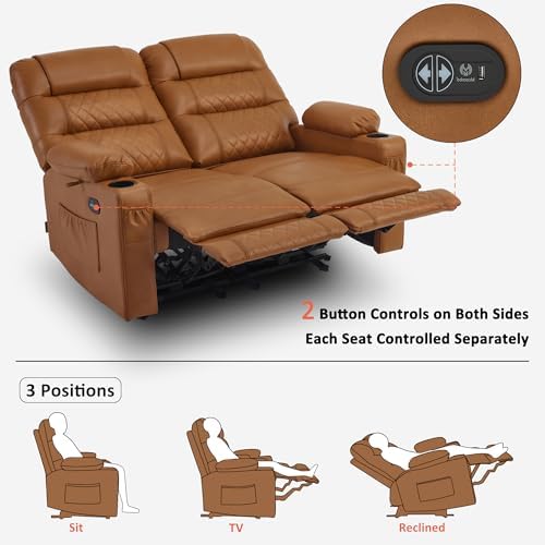 MCombo 56 in Reclining Loveseat Recliner - Image 4