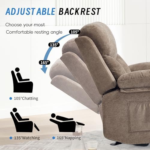 Manual Rocker Recliner Chair for Adults - Image 4