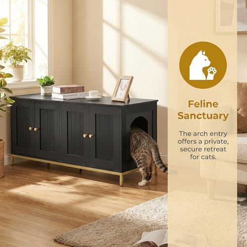 Homhedy 47.2" L Cat Litter Box Enclosure - Image 2