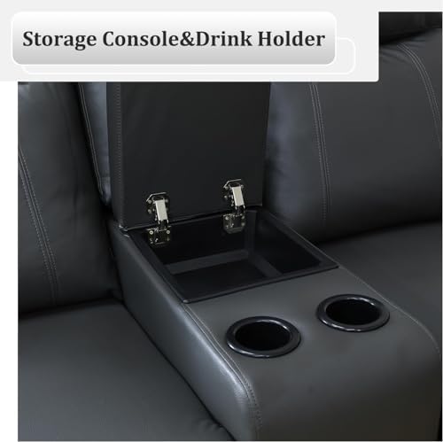 Air Leather Power Recliner Sofa Set - Image 5