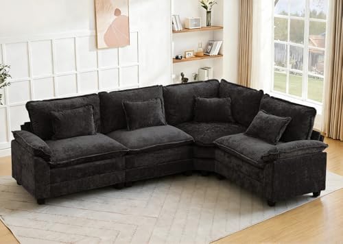 Oversized Modular Sectional Sofa Set, Convertible Deep Seat Cloud Couch by Unknown