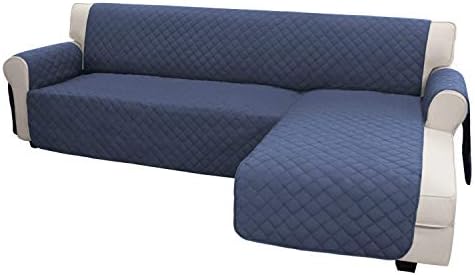 Easy-Going Reversible L-Shape Sectional Couch Cover, Dark Blue by Easy-Going