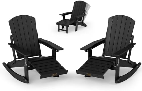 4-in-1 Adirondack Rocking Chair Set of 2 by Suunyn