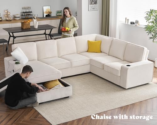 112" Sectional Couch, U Shaped Couch - Image 4
