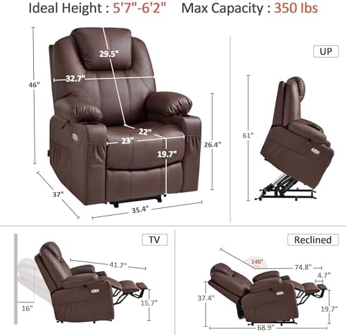 MCombo Large Power Lift Recliner Chair - Image 3