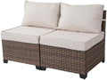 2 Piece Rattan Sofa Set Outdoor by PAIQIAN
