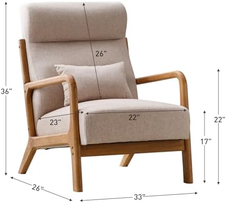ANJ Mid Century Modern Accent Chair - Image 2