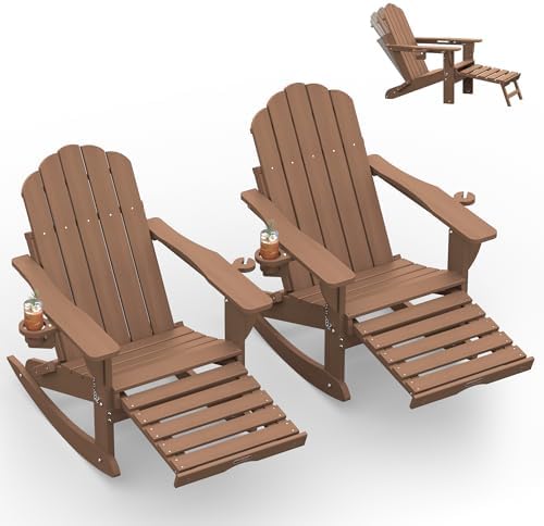Ciokea Rocking Adirondack Chairs Set of 2 by CIOKEA