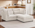 77" Oversized Chenille Modular Sectional Sofa Couches by CHICHOUSE