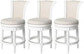 Maven Lane Pullman Counter Stool, Cream Solid Wood Frame by Unknown