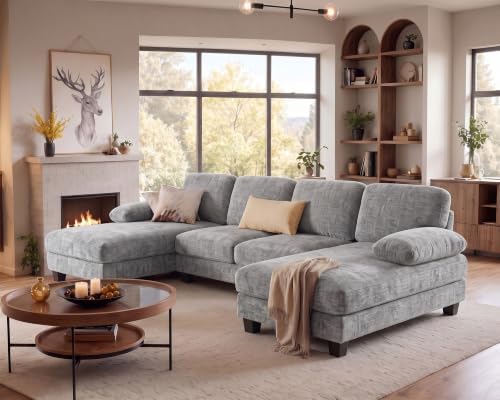 Furniwell U-Shaped Convertible Sectional Sofa Couch - Image 6