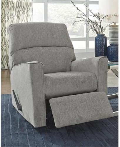 Signature Design by Ashley Manual Rocker Recliner Chair, Alloy Gray - Image 4