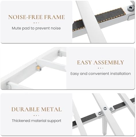 SHA CERLIN King Size Metal Bed Frame - Image 6