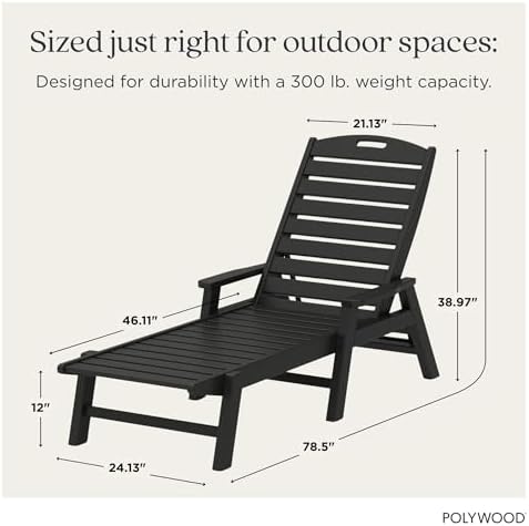 POLYWOOD Nautical Chaise - Image 3