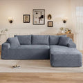 95" L Shaped Cloud Boneless Sectional Couches by Unknown