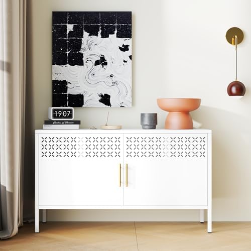 Metal Storage Cabinet Short, 2-Door Locker Cabinets by Unknown