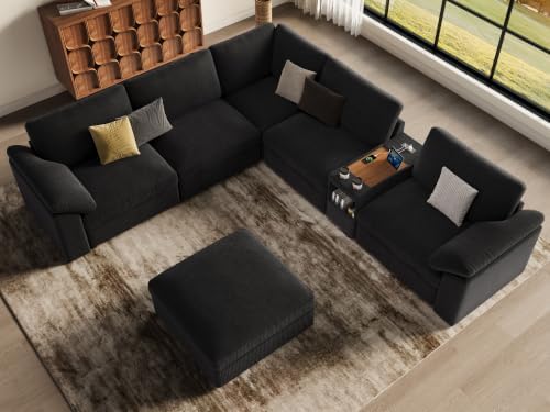 EASE MOOSE Oversized Sectional Modular Sofa, Large v Shape Sectional Couch - Image 3