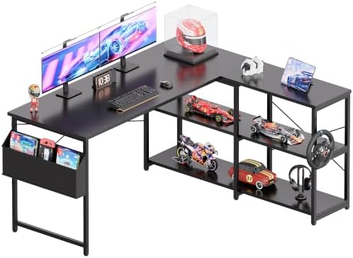 Pamray 57.5 Inch L Shaped Computer Desk by PAMRAY