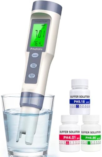 PH Meter, 3-in-1 High Accuracy Ph, TDS & Temperature Tester Digital Water Meter by PmoYoKoWaterQualityExperts