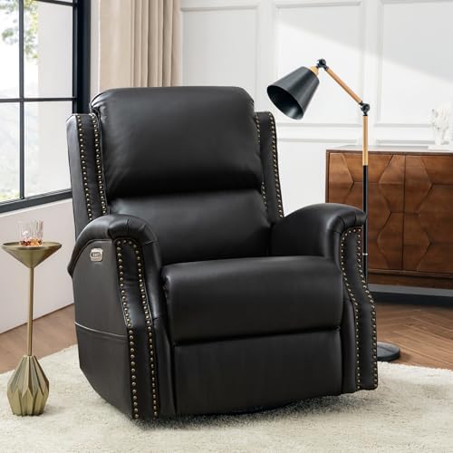HULALA HOME Genuine Leather Recliner by HULALAHOME