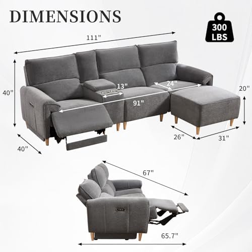 ANJ 3-Seater Left Recliner Sofa - Image 2
