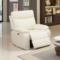 Power Recliner Chair Set, Leather Reclining Sectional Couch by Toseslo