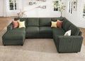 HONBAY Corduroy Sectional Sofa by HONBAY