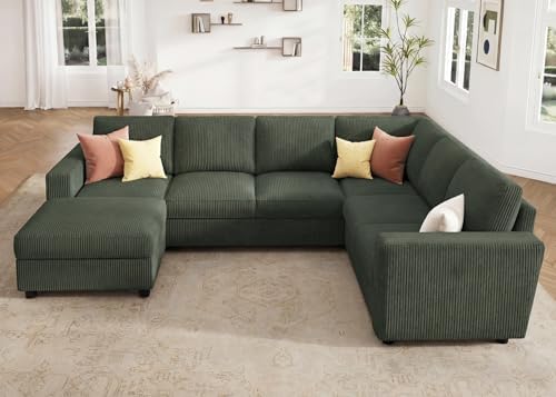 HONBAY Corduroy Sectional Sofa by HONBAY