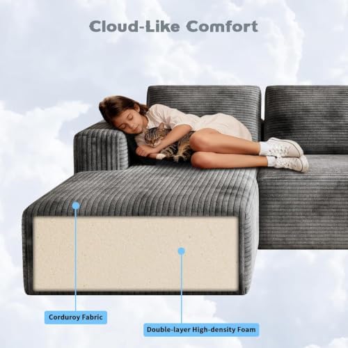 106" L-Shaped Modular Sectional Sofa - Image 5