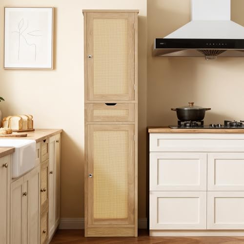 Iwell 66.9" Tall Bathroom Storage Cabinet - Image 6