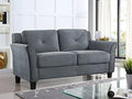 Lifestyle Solutions Grayson Loveseat, Dark Grey by LifestyleSolutions