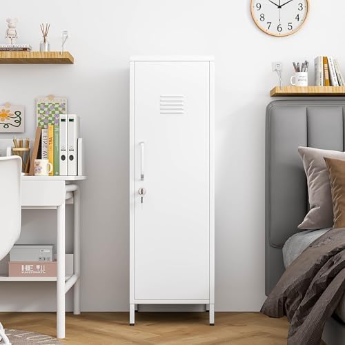 PAOFIN 47" Metal Storage Locker, Lockable Employees Metal Locker - Image 2
