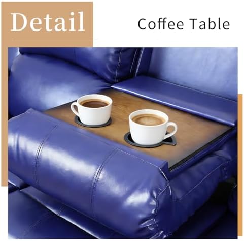 Recliner Sofa Set, Manual Reclining Couch Set, Living Room Furniture Sets - Image 6