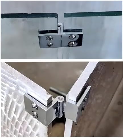 WANLIAN Glass Shower Door Hinges, 2 Pieces - Image 6