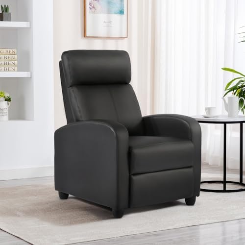 BestMassage Recliner Chair No Massage Function | Leather Black - Image 2