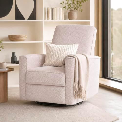 Evolur Raleigh Plus Nursery Glider Recliner, Ballet Pink - Image 2