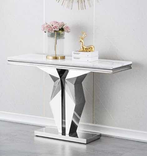 47inch Faux Marble Console Table by Henf