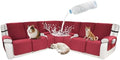 Waterproof Sectional Reclining Couch Covers L Shaped Recliner Sectional Sofa by ROFASVCO