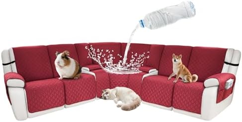 Waterproof Sectional Reclining Couch Covers L Shaped Recliner Sectional Sofa by ROFASVCO
